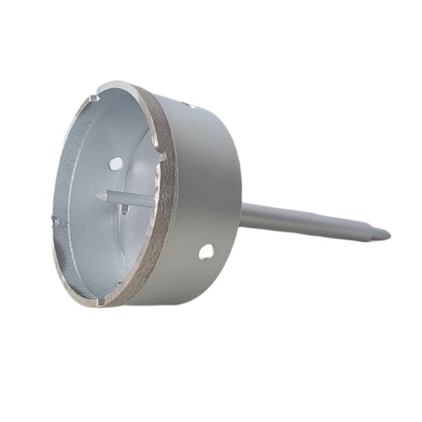 Serra Copo Diamantada 100mm Com Haste -pisos Parede Concreto