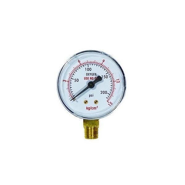 Manômetro Para Regulador De Oxigênio 0-15/ 0-315 Kg/cm²