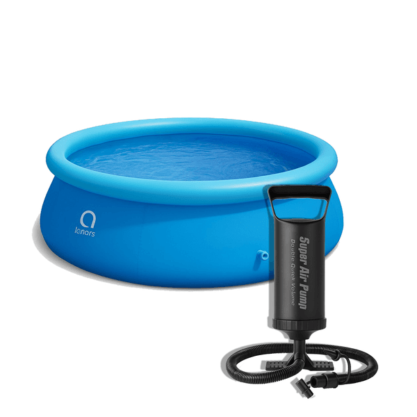 Piscina Inflável Redonda 240 X 63CM de 2490L + Inflador Manual Ômega