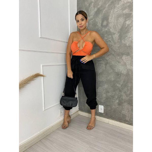 Calça clochard com body cheap