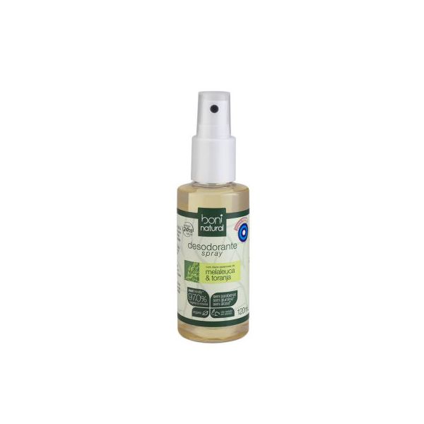 Desodorante Natural e Vegano em Spray - Melaleuca e Toranja - Boni - 120ml