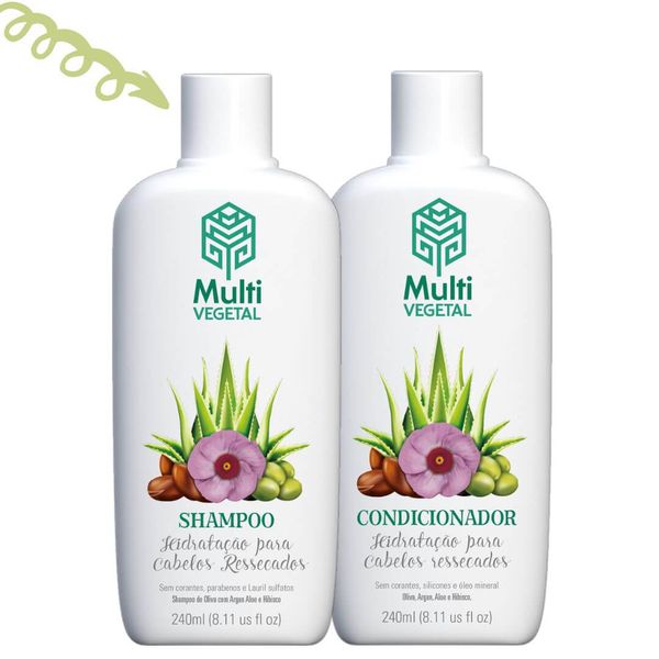 Shampoo Natural Vegano - Cabelo Cacheado - Multi Vegetal