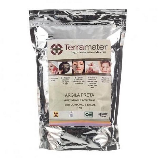 Máscara de Argila Preta Orgânica Terramater 1kg