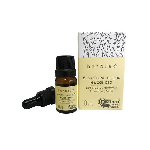 Óleo Essencial de Eucalipto Globulus Orgânico - Herbia - 10 ml