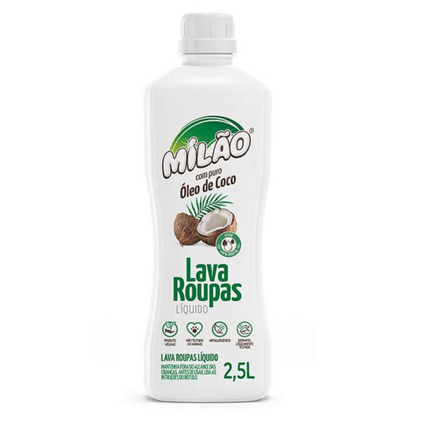 Lava Roupas Líquido de Coco - Milão - 2,5l