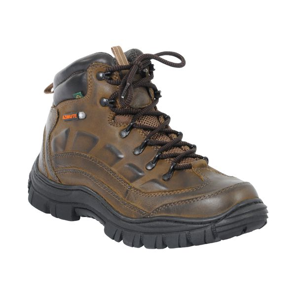 Bota Azimute Brasil 605 Adventure em Couro Caqui