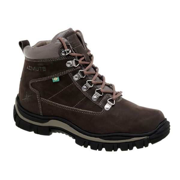 Bota Azimute Brasil 900 Adventure em Couro Café