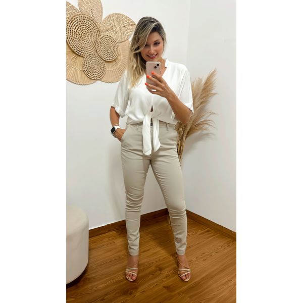 Calça Sarja Areia 