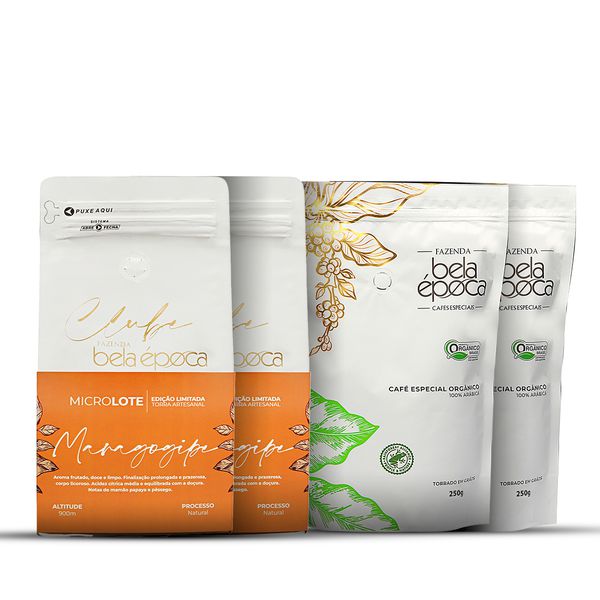 Assinatura Café Bela Época Exótico 500g + Café Bela Época Orgânico 500g 