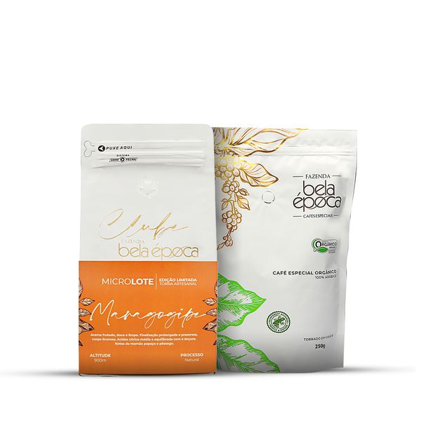 Assinatura Café Bela Época Exótico 250g + Café Bela Época Orgânico 250g