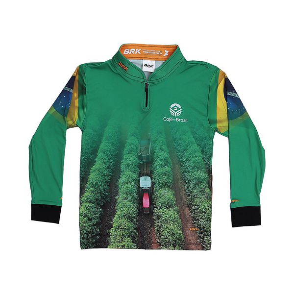 Camiseta Adulto Café no Brasil - Verde