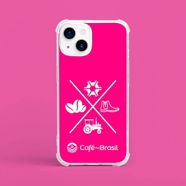 Capinha Para Celular Agro Ciclo Do Café Pink