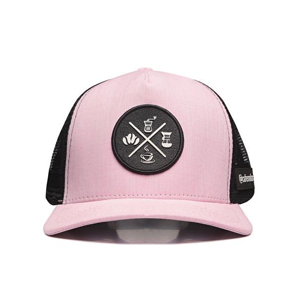 Boné Trucker Feminino Rosa Café no Brasil