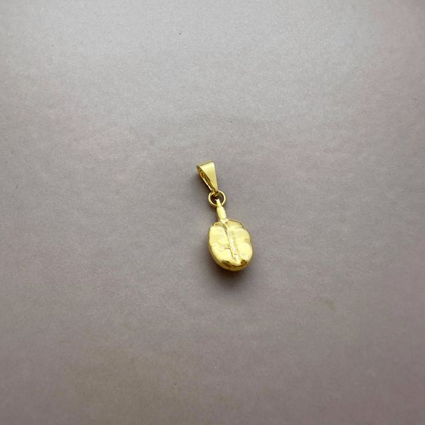 Pingente Grão de Café revestido em Ouro (não acompanha corrente)