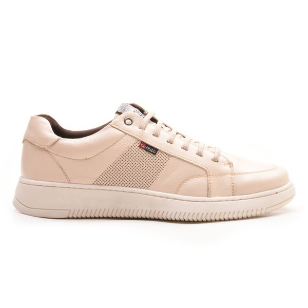 Sapatenis Casual Sola-alta Calprado Off White Couro