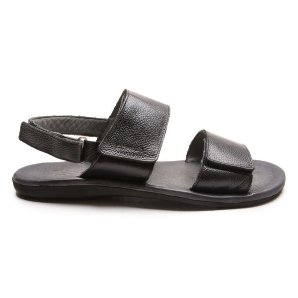 Sandália Masculina Comfort Preto em Couro