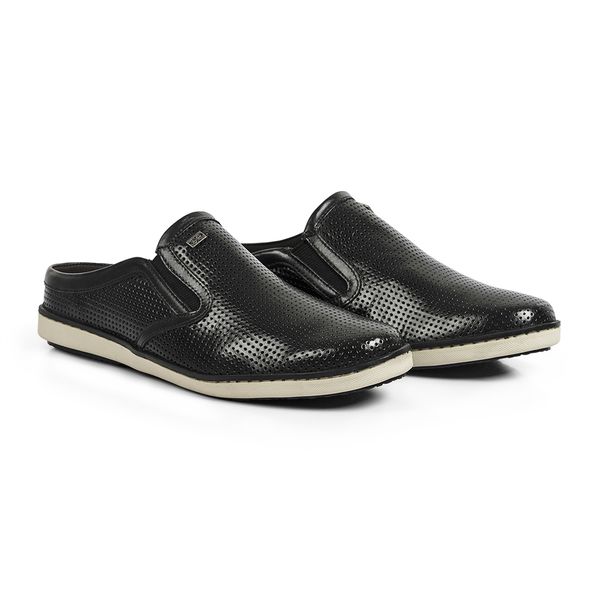 Sapatenis Casual Calprado Couro Confort Preto LOJA CALPRADO