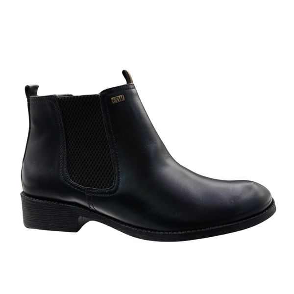 Bota Chelsea Feminina Couro Vegetale Preto