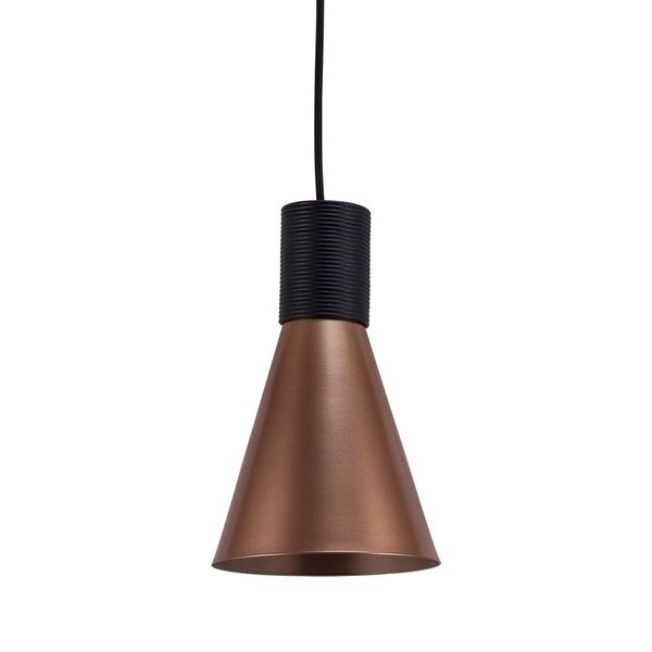 Pendente Fuji m Premium Para 1 Lâmpada E27 Ø15,5cm x 24cm Cobre Sólido