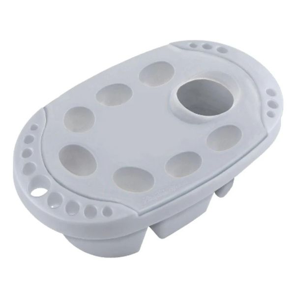 Suporte e Lava Pincel COM PALETA GODÊ Ref. 5120-00 Branco Pinceis Tigre