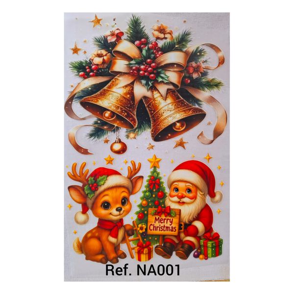 Adesivos Termocolantes Para Tecido Arranjos de Natal (Escolha as opções que deseja)