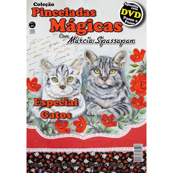 DVD Coleção Pinceladas Mágicas Edição 7 Gatos com Apostila