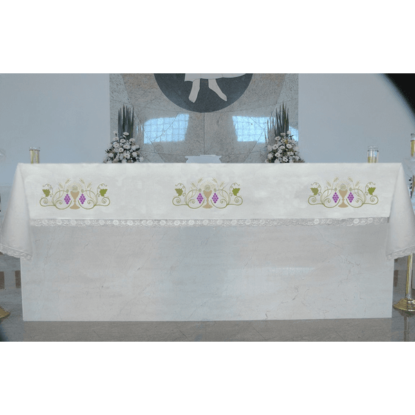 Toalha De Altar Bordada - Eucarístia