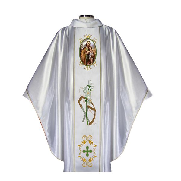 Casula Bordada Galão São José Operário