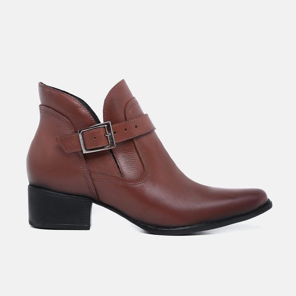 Bota Cano Baixo Ana Marrom 