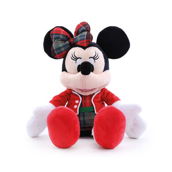 Minnie em Pelúcia Vestido Xadrez 50cm 