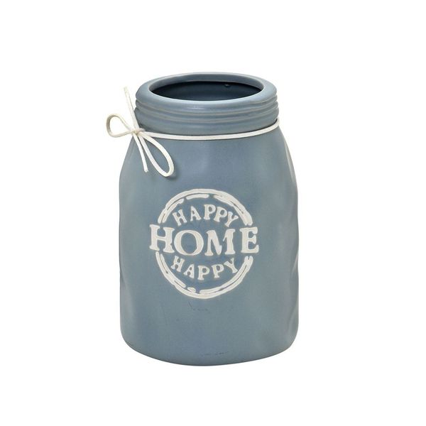 Vaso Happy Home Cinza The Home