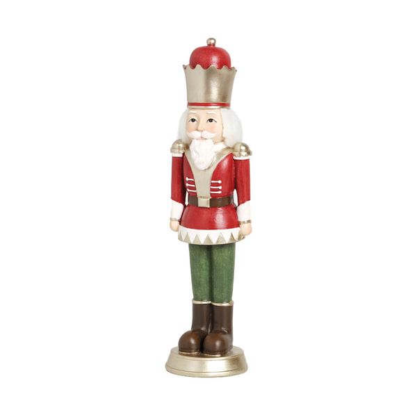 Soldado de Chumbo em Resina Vermelho e Verde 23cm