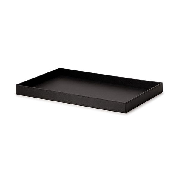 Bandeja Em Mdf Com Revestimento Em Pu Preto Grande