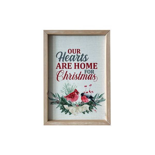 Quadro Decorativo Natal MDF Christmas 34x24cm