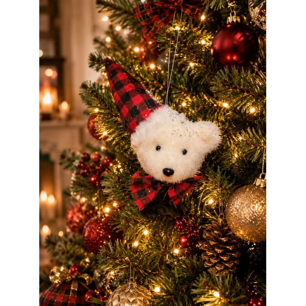 Penduricalho Urso Polar Enfeite De Natal Decoração Natalina