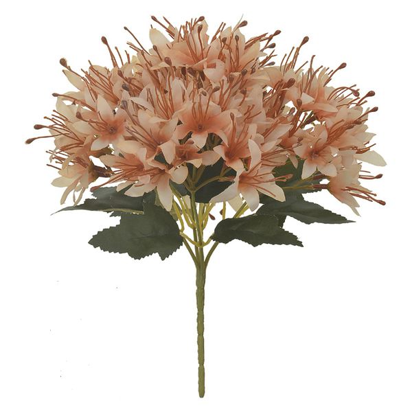 Buquê Artificial Flor Lírio Chá Outono P/ Arranjo Buque Decorativo
