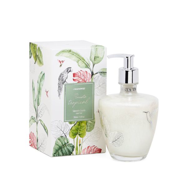 Saboneteira 350ml Essência Floresta Tropical Greenswet