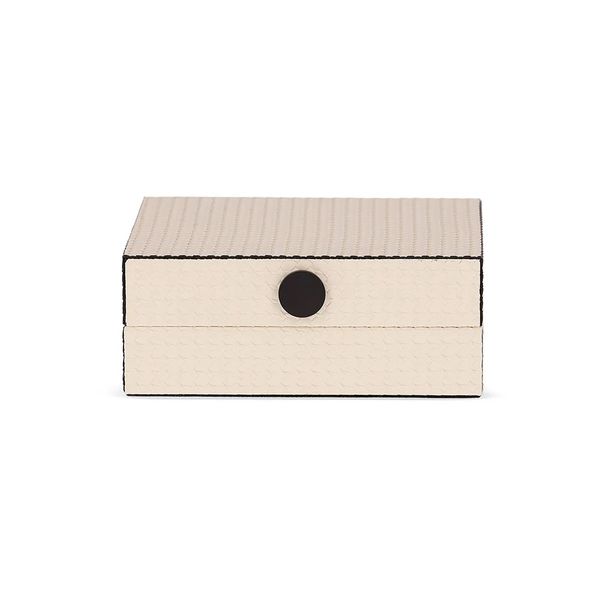 Caixa Decorativa em MDF Botton Off White 21cm Mart