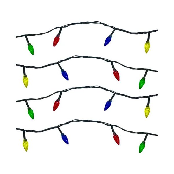 Cordão De Luzes Coloridas 20 Metros 200 Leds Luz Fixa Natal