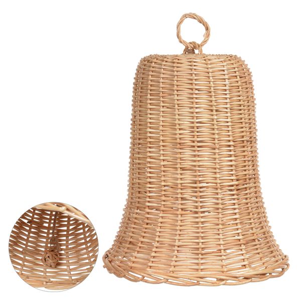 Sino Decorativo Natal em Palha Bege 34cm