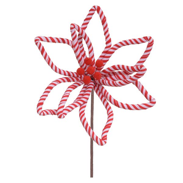 Flor Bico De Papagaio Flor De Natal Vermelho E Branco Candy