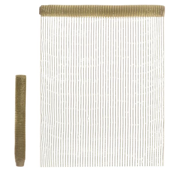 Tela Bicolor Metalizado Dourado 53cmx5m Decoração Natal