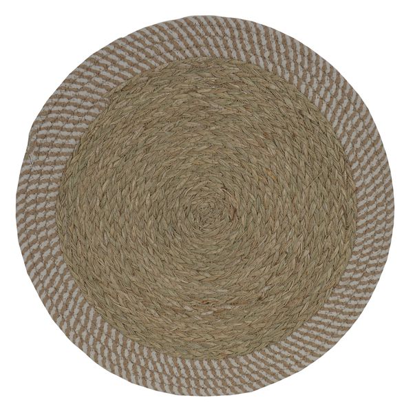 Kit 04 Lugar Americano Seagrass Bege Off 38cm