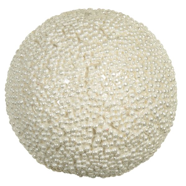 Jogo De 3 Bolas De Natal Berry Branco 10cm