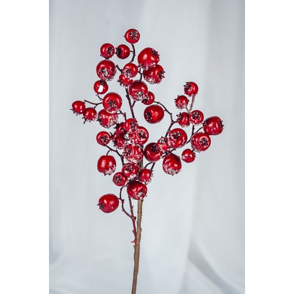 Galho Natalino Pick Berry Açucarado Vermelho 54cm