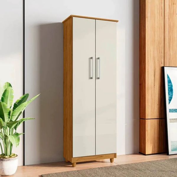 Armário Multiuso Nina 2 Portas Cedro/Areia Rud Rack
