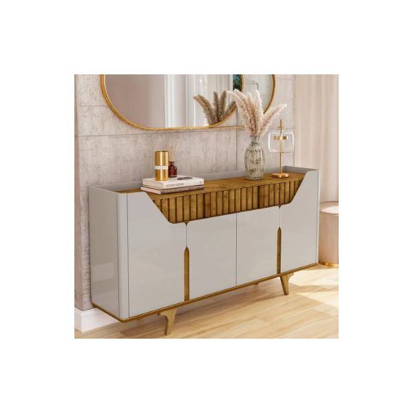 Aparador Buffet Danúbio Off White/Cinamomo Bechara
