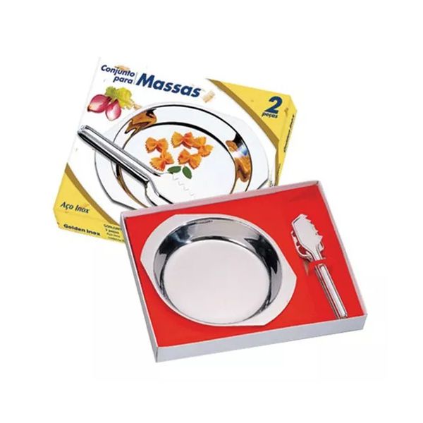 Conjunto de Servir 2 Peças 111 Golden Inox