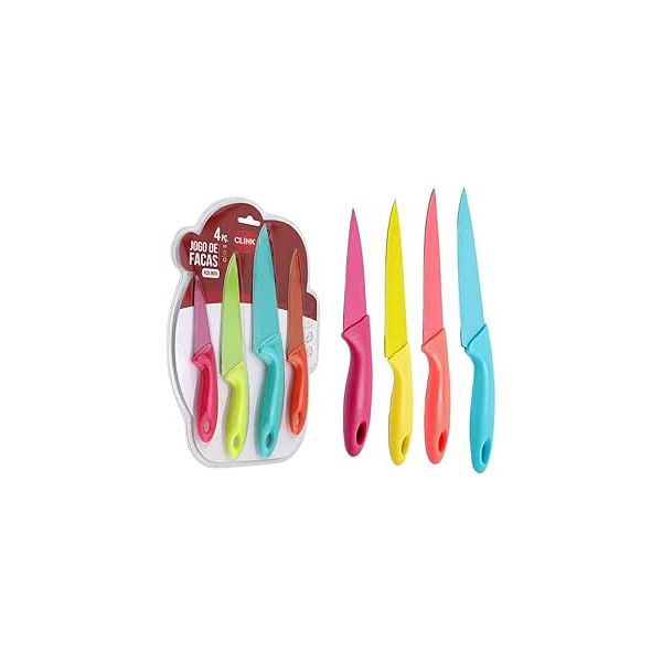 Jogo de Facas Colors Clink WF Presentes