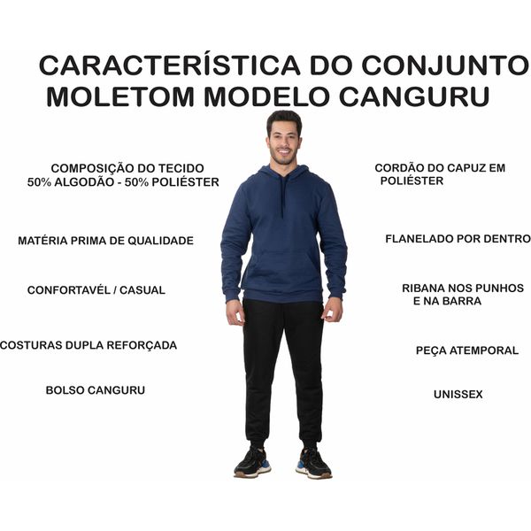 Conjunto moletom ribana clearance